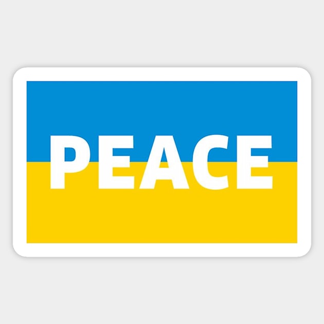 Ukrainian flag - peace Sticker by ghjura